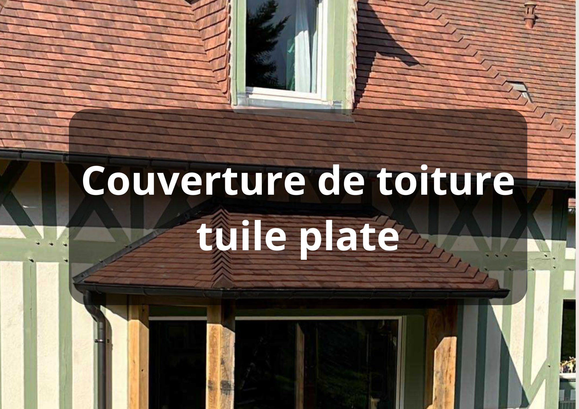 Couverture de toiture tuile plate
