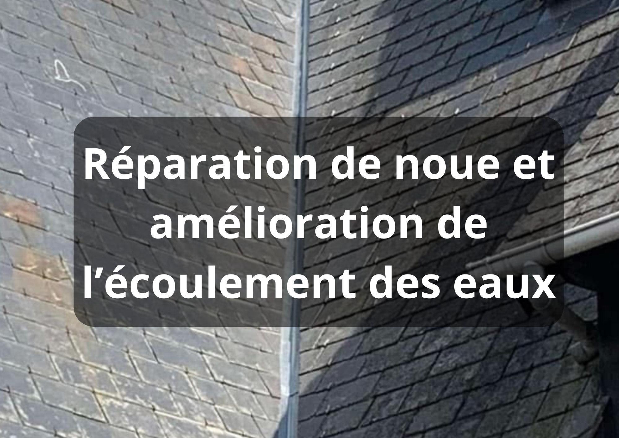 Réparation de noue et amélioration de l’écoulement des eaux